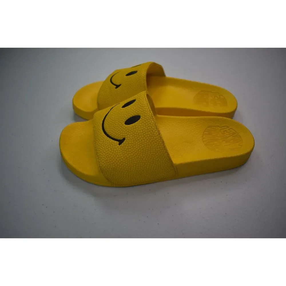 Chinatown Market Smiley Face Slides Yellow Happy Face Mens 6